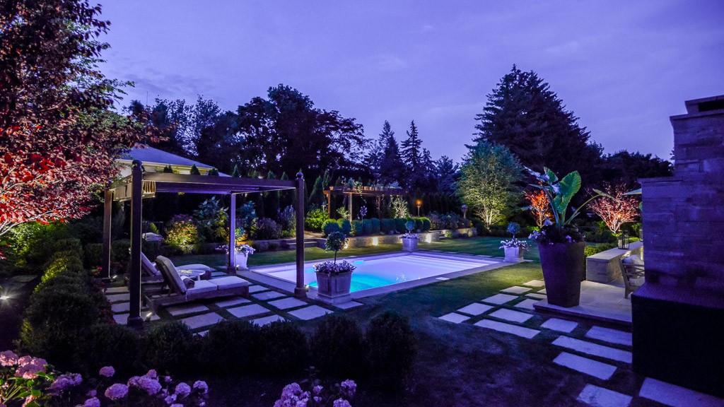 Elegant Lighting Creates Detail Sponzilli Landscape Group
