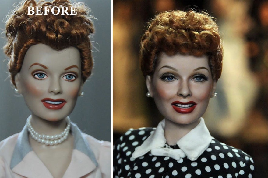Artist Repaints Dolls' Faces To Make It Look More Realistic...