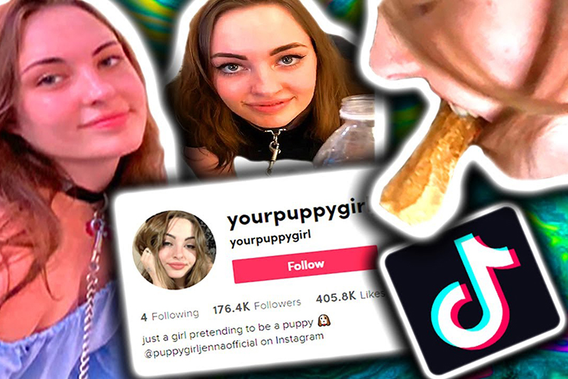 Girl Acting Like a Puppy On TikTok Makes Millions