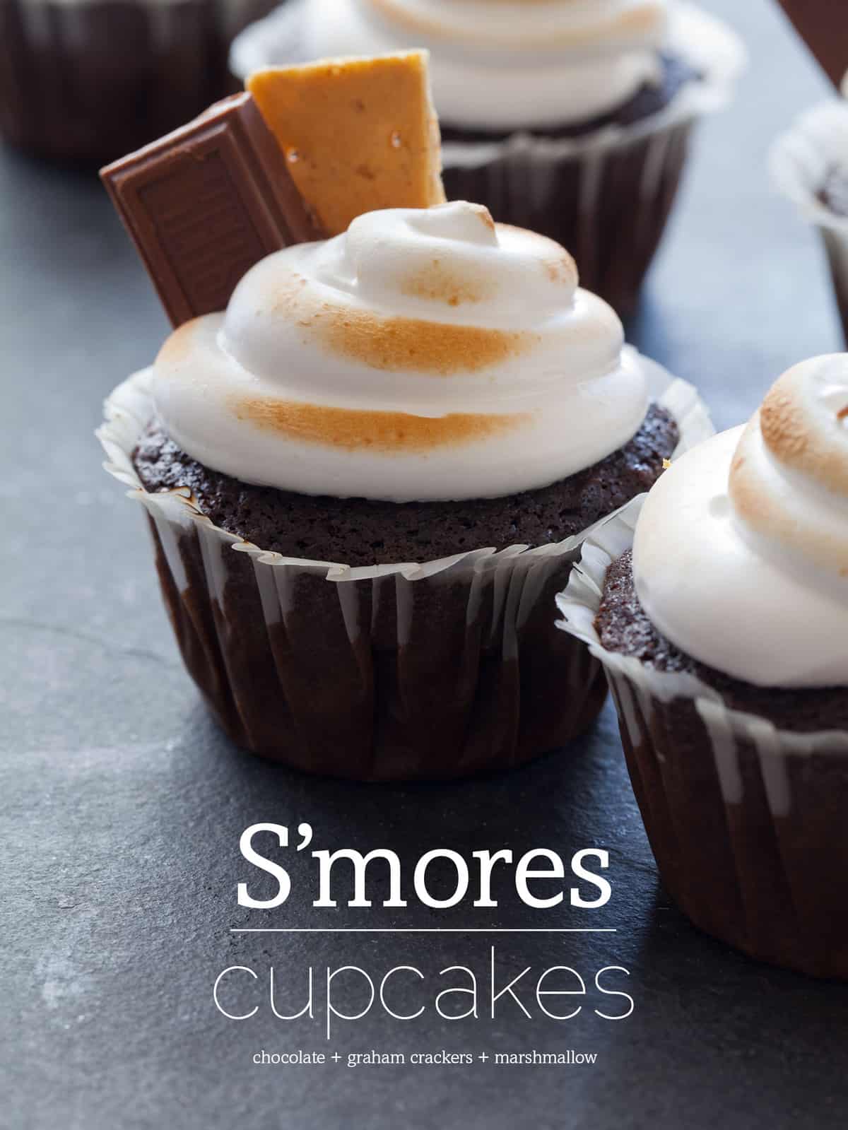 S'mores Cupcakes recipe Spoon Fork Bacon