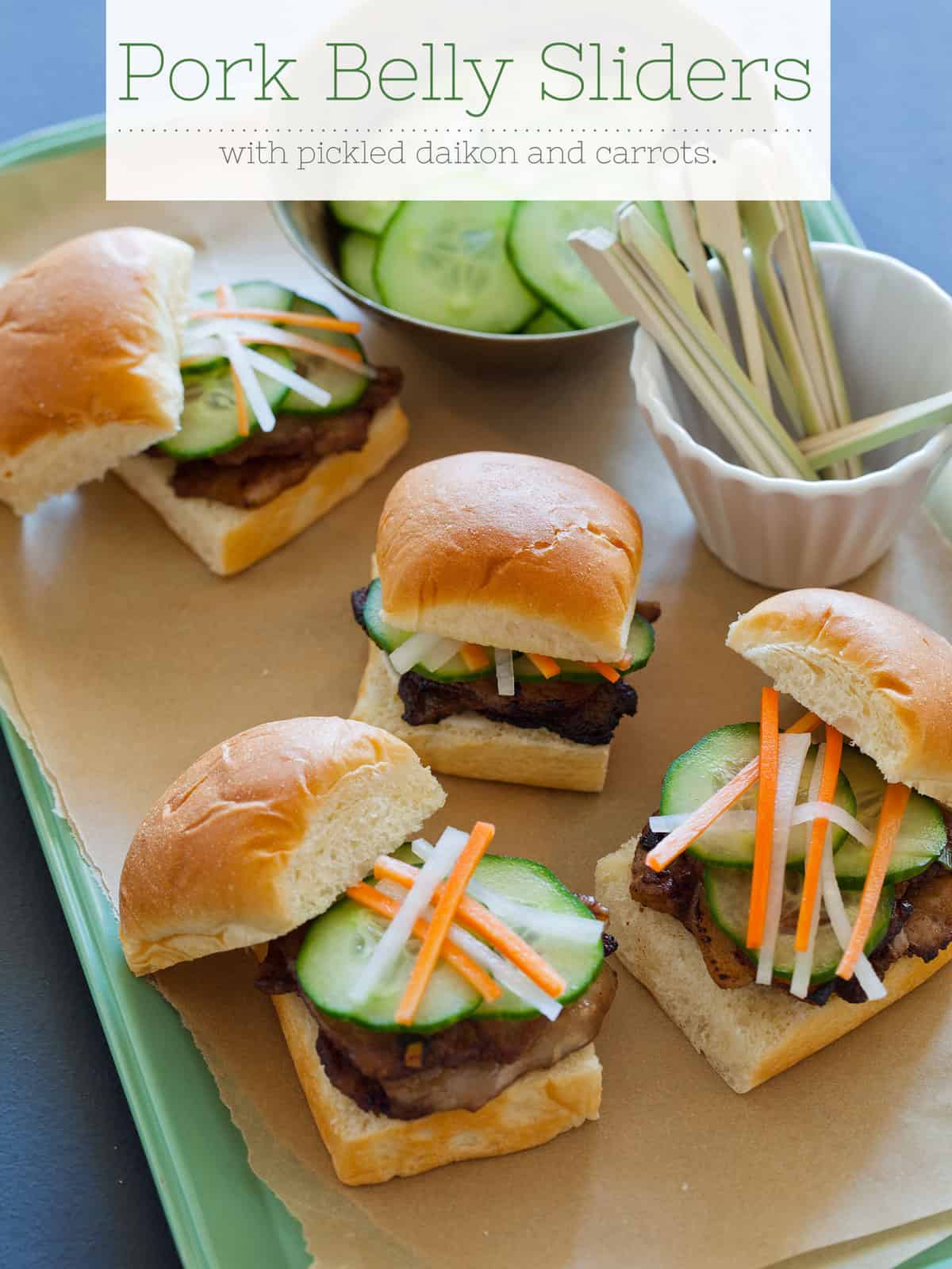 Pork Belly Sliders Appetizer recipe Spoon Fork Bacon