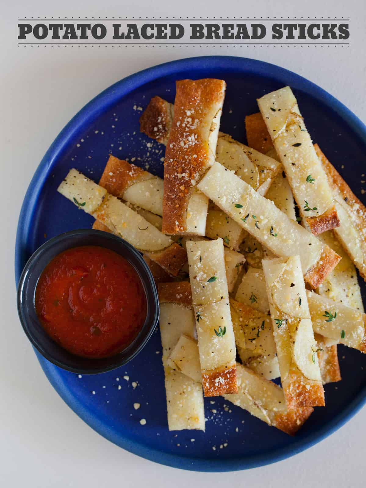 Potato Laced Bread Sticks Appetizer recipe Spoon Fork Bacon