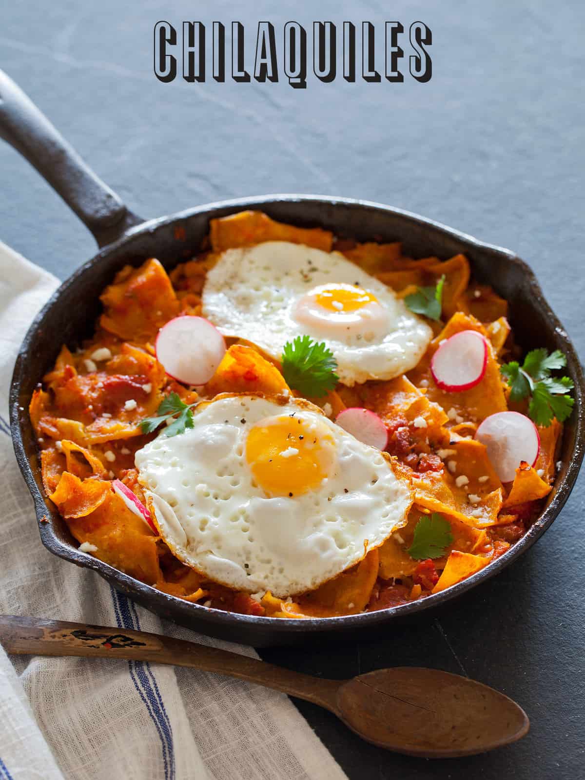 Chilaquiles Breakfast recipe Spoon Fork Bacon