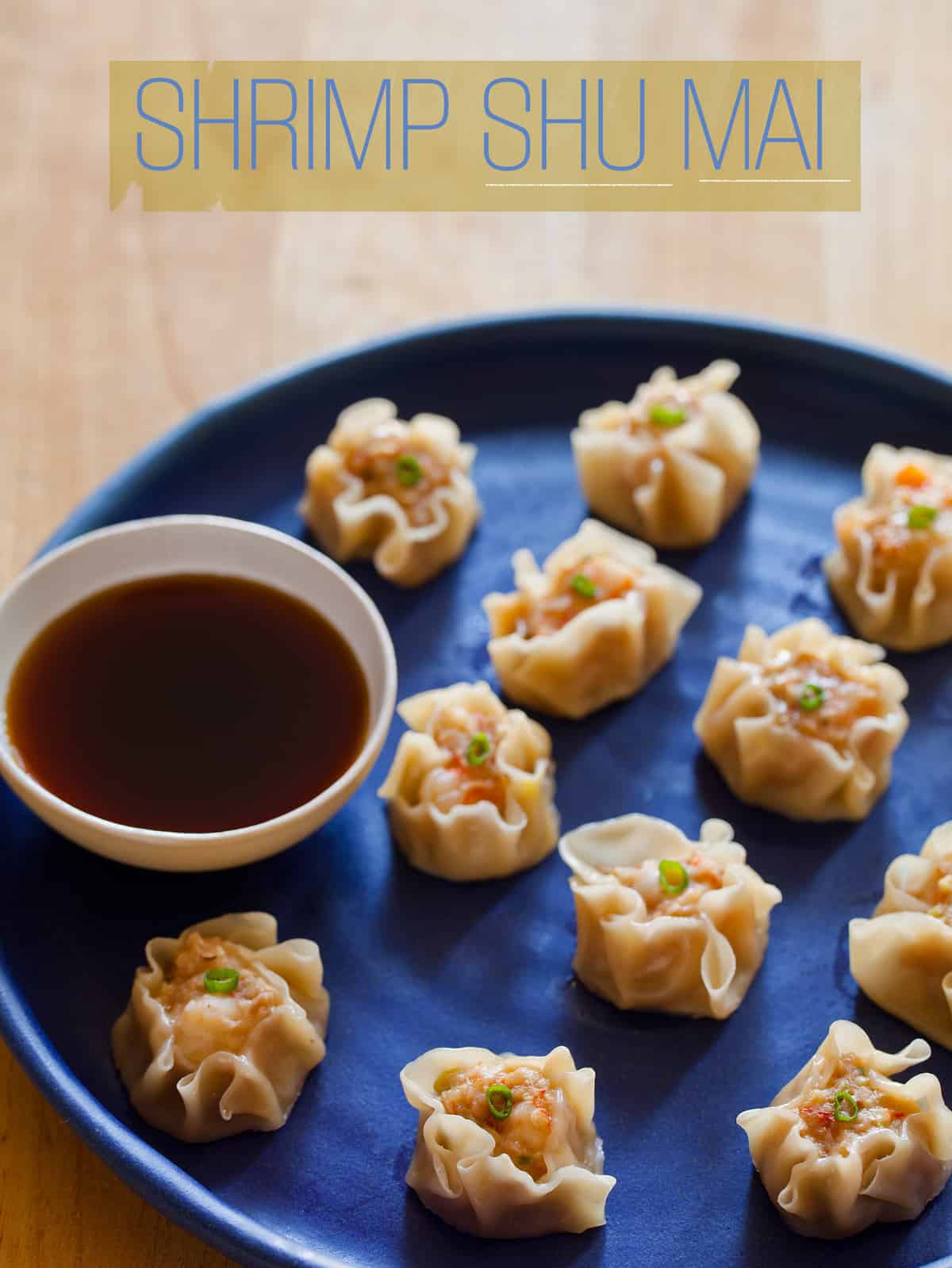 Shrimp Shu Mai Spoon Fork Bacon