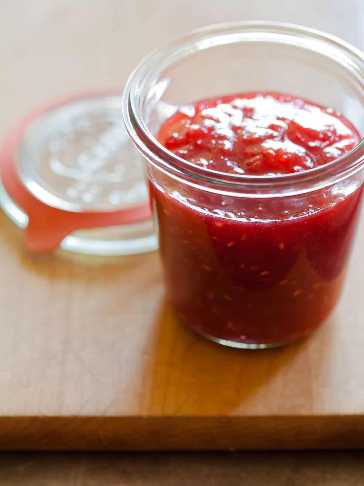 Rhubard Raspberry & Cardamom Jam