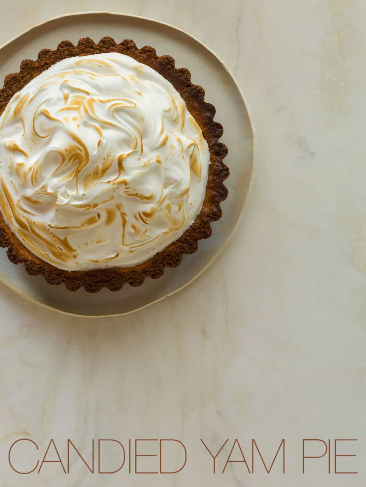 Candied Yam Pie Pie recipe Spoon Fork Bacon