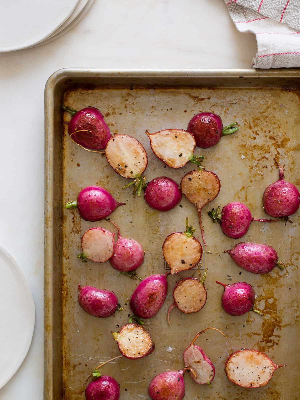 Roasted Radishes Side dish recipe Spoon For Bacon