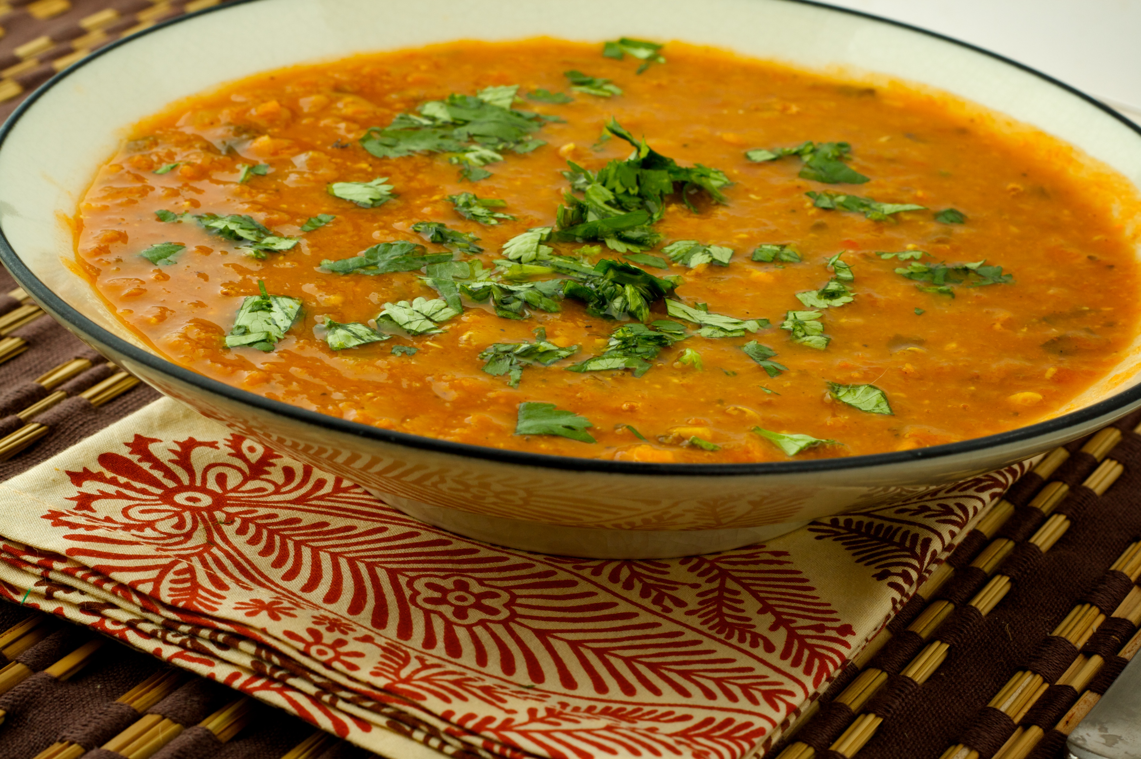 Moroccan Lentil Soup Spoon With Me