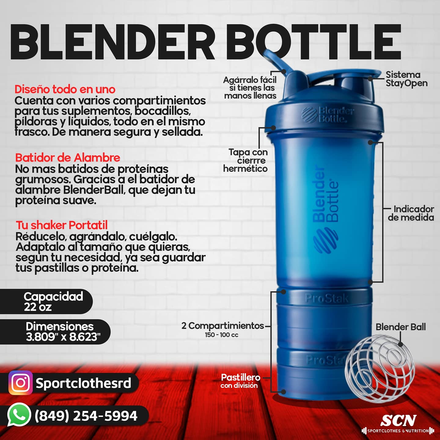 Blender Bottle SportClothesRD