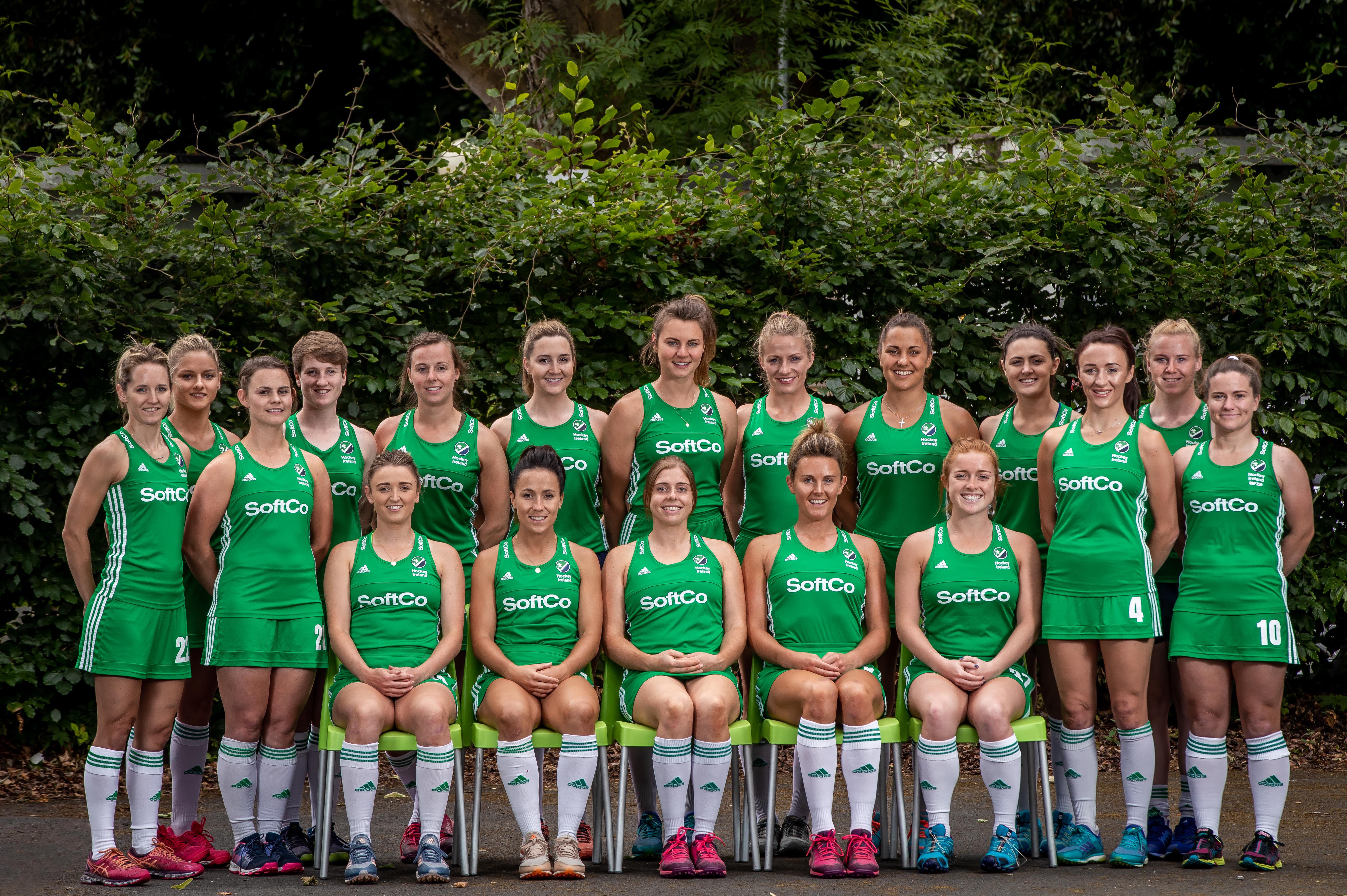 The Ireland Women's Hockey Team at today's announcement 26