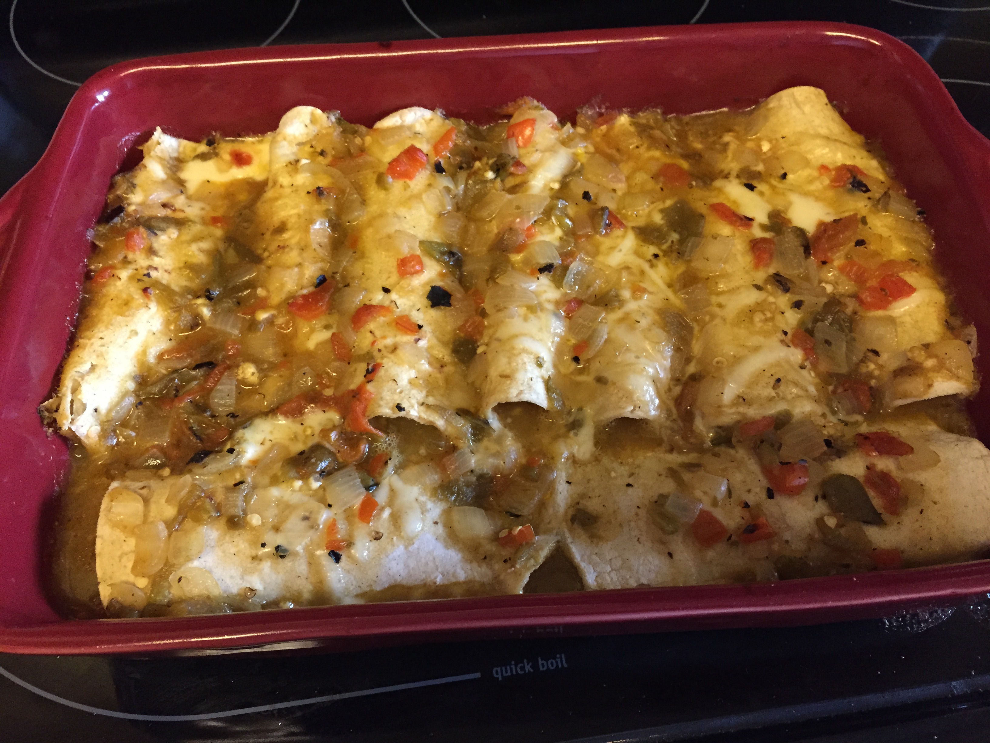 New Mexico Green Chile Enchiladas Sporting Road