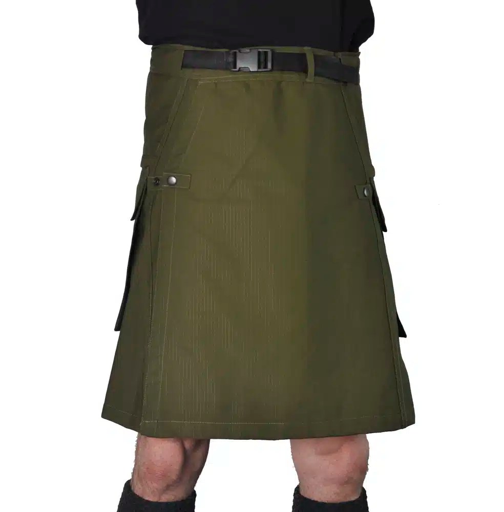 Recon 2 Hiking Kilt Green Rip Stop Athletic Outdoor Kilt