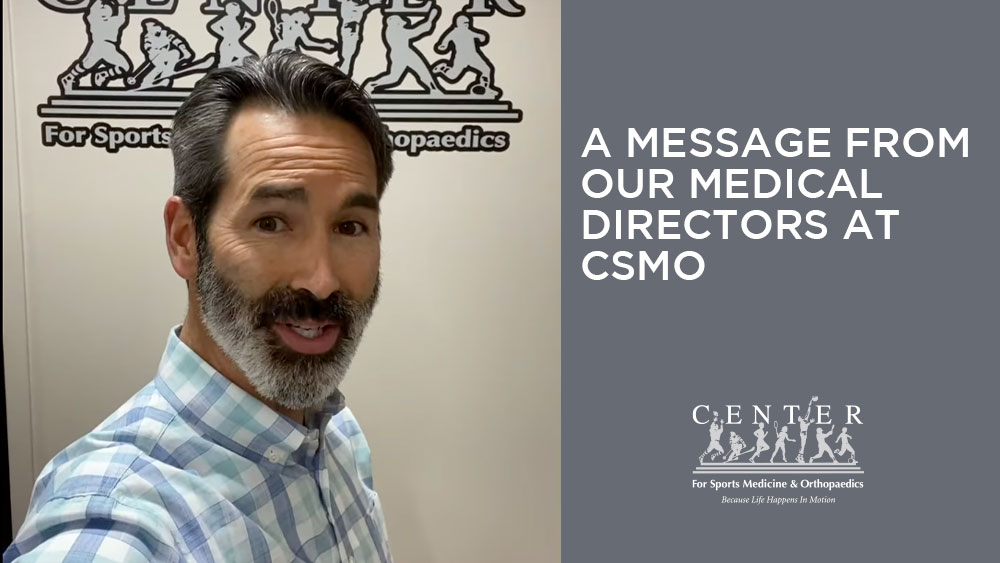 A message from our Medical Directors