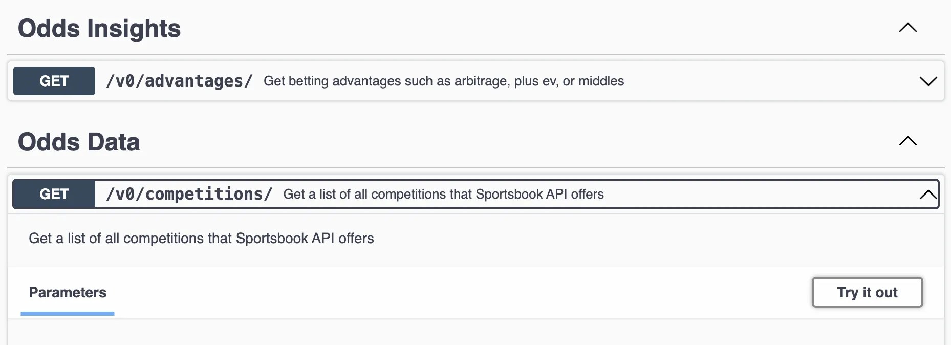 Documentation Sportsbook API