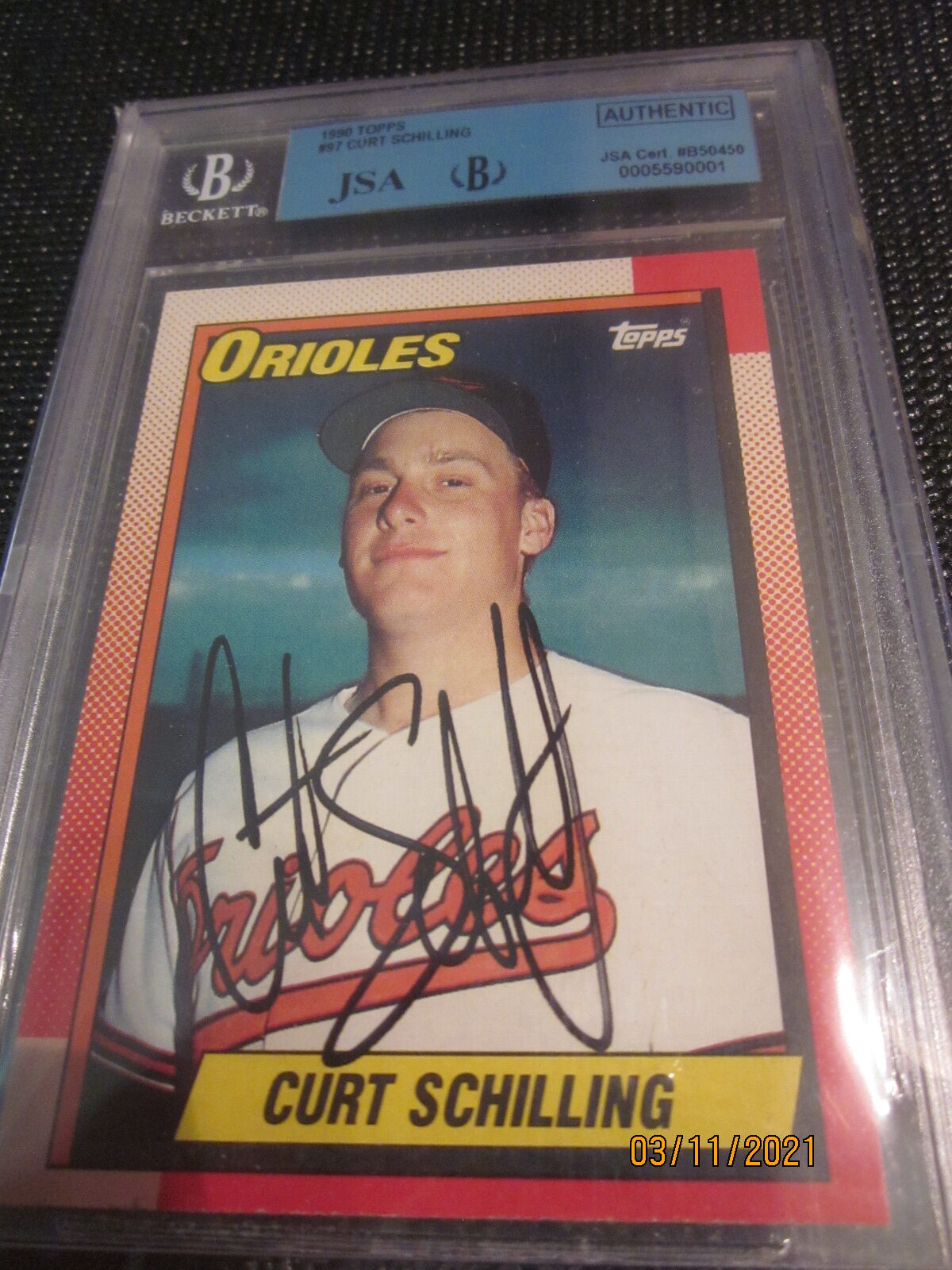 Curt Schilling Autographed Card Sportscards Plus