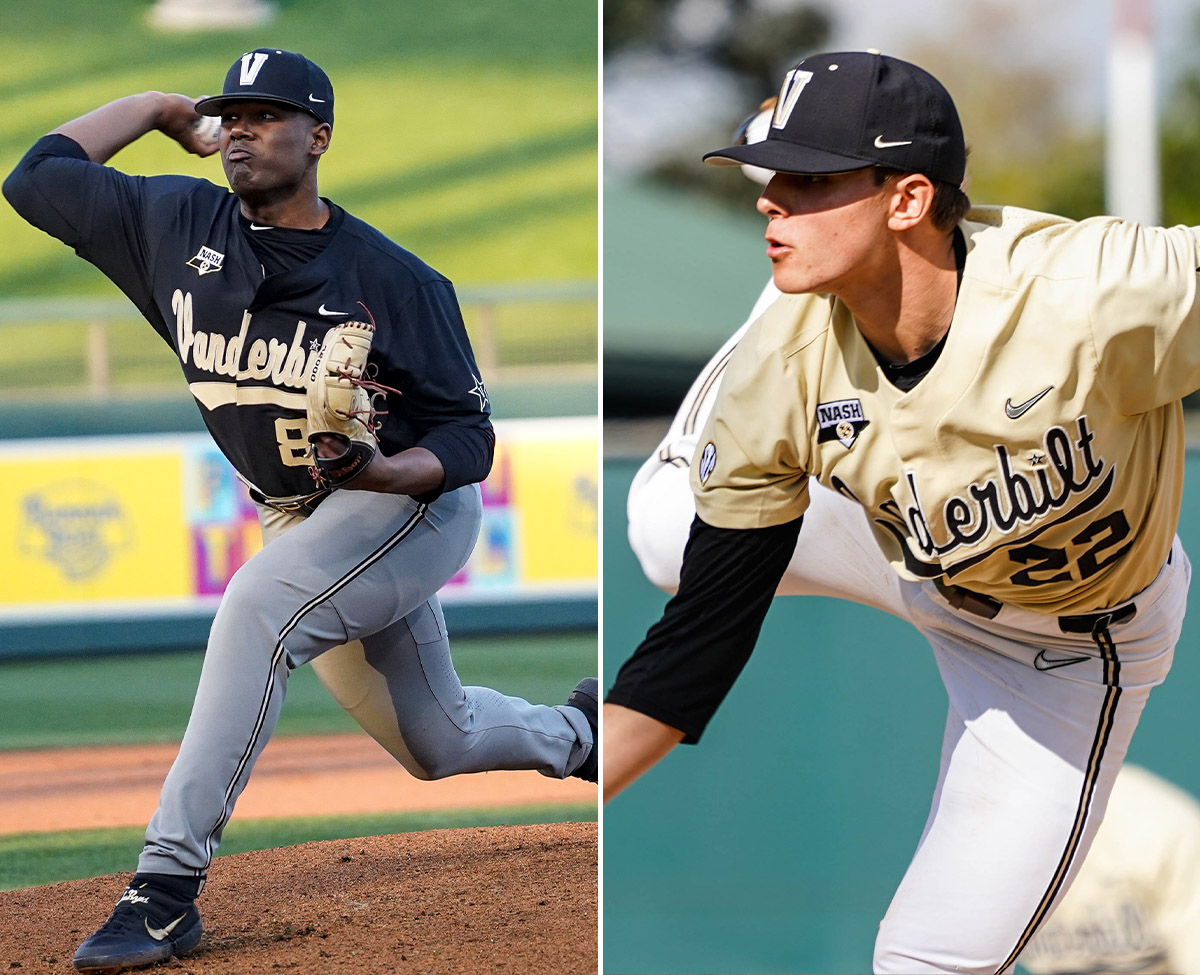 Vanderbilt's Jack Leiter Drafted By Texas Rangers, Kumar Rocker By New