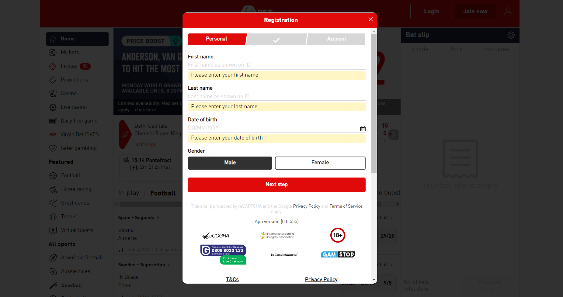 Virgin Bet Promo Code April 2024 Claim a Virgin Bet £20 Free Bet