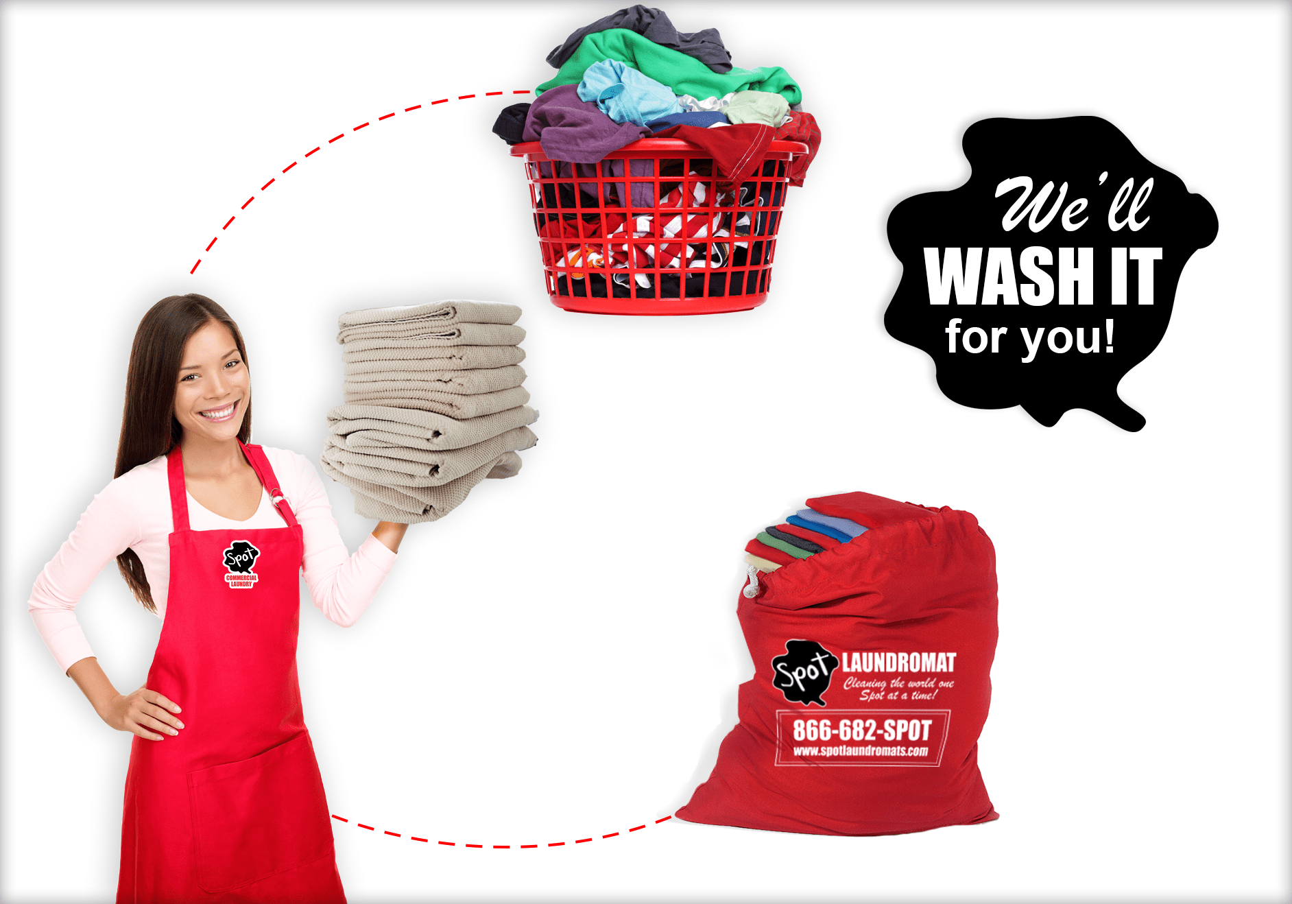Wash Dry Fold Laundry Service Drop Off Spot Laundromats
