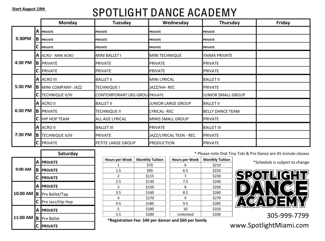 spotlight dance academy miami Rico Reiter