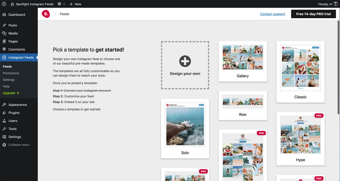 Spotlight Introduces 10 Beautiful Instagram Feed Templates for