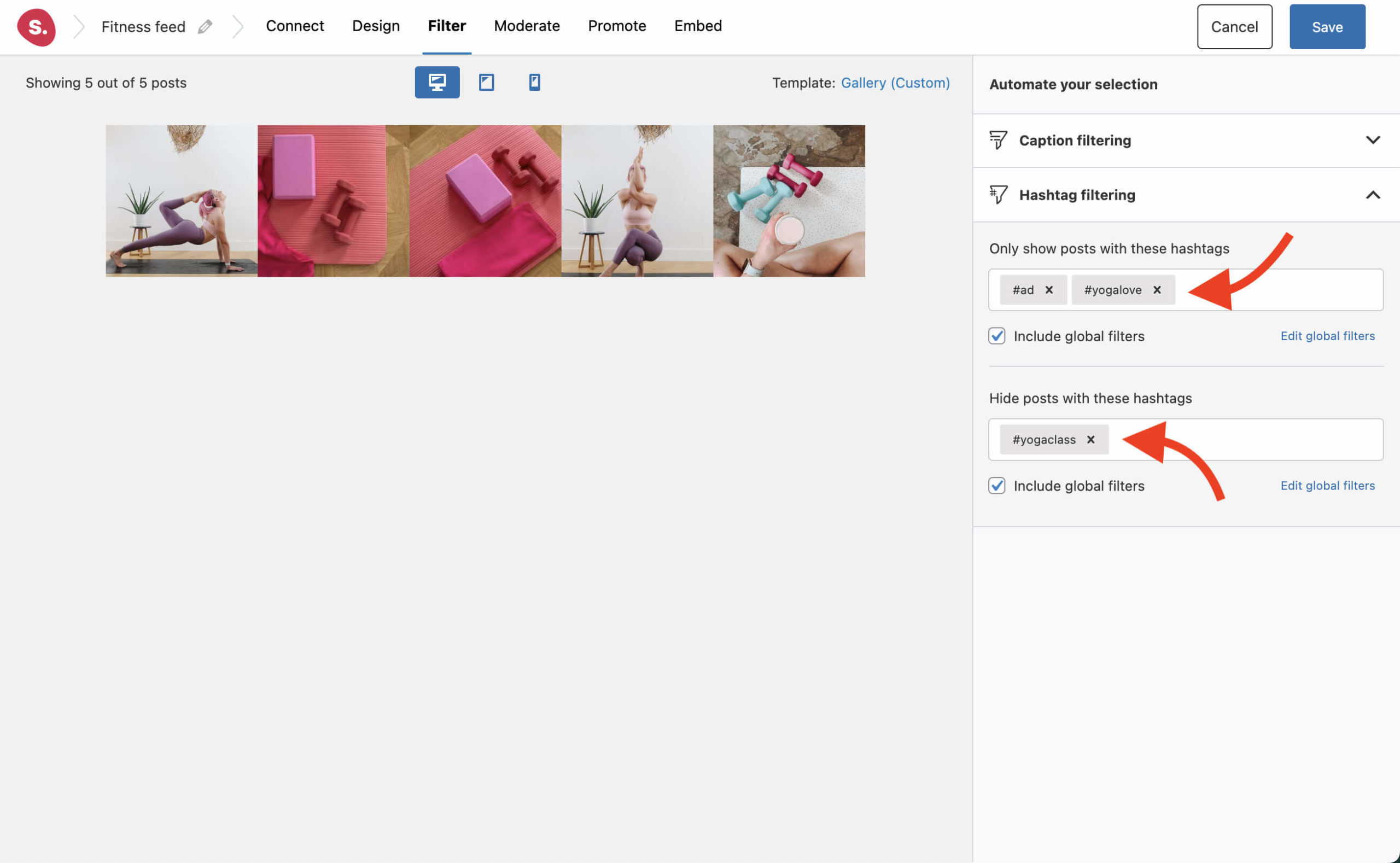How to Filter an Instagram Feed by Hashtag • Spotlight