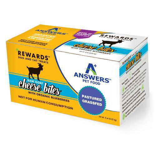 Raw Goat Cheese Rewards Organic Blueberries Answers Pet Food for