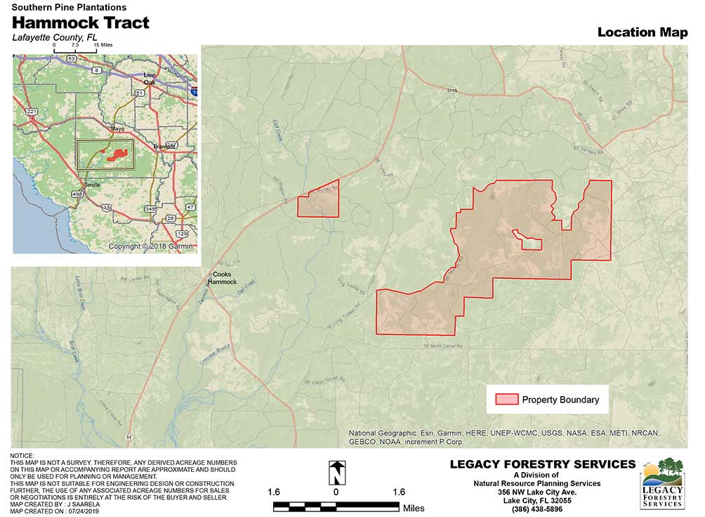 LAFAYETTE COUNTY, FL (7,611 acres) SPP Land