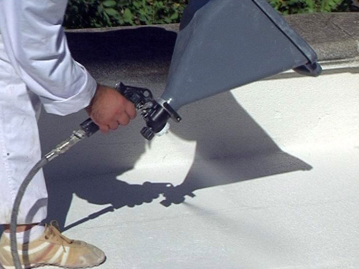 Sprayed Cork Roof Coatings ThermaShield Cork Spray Tucson