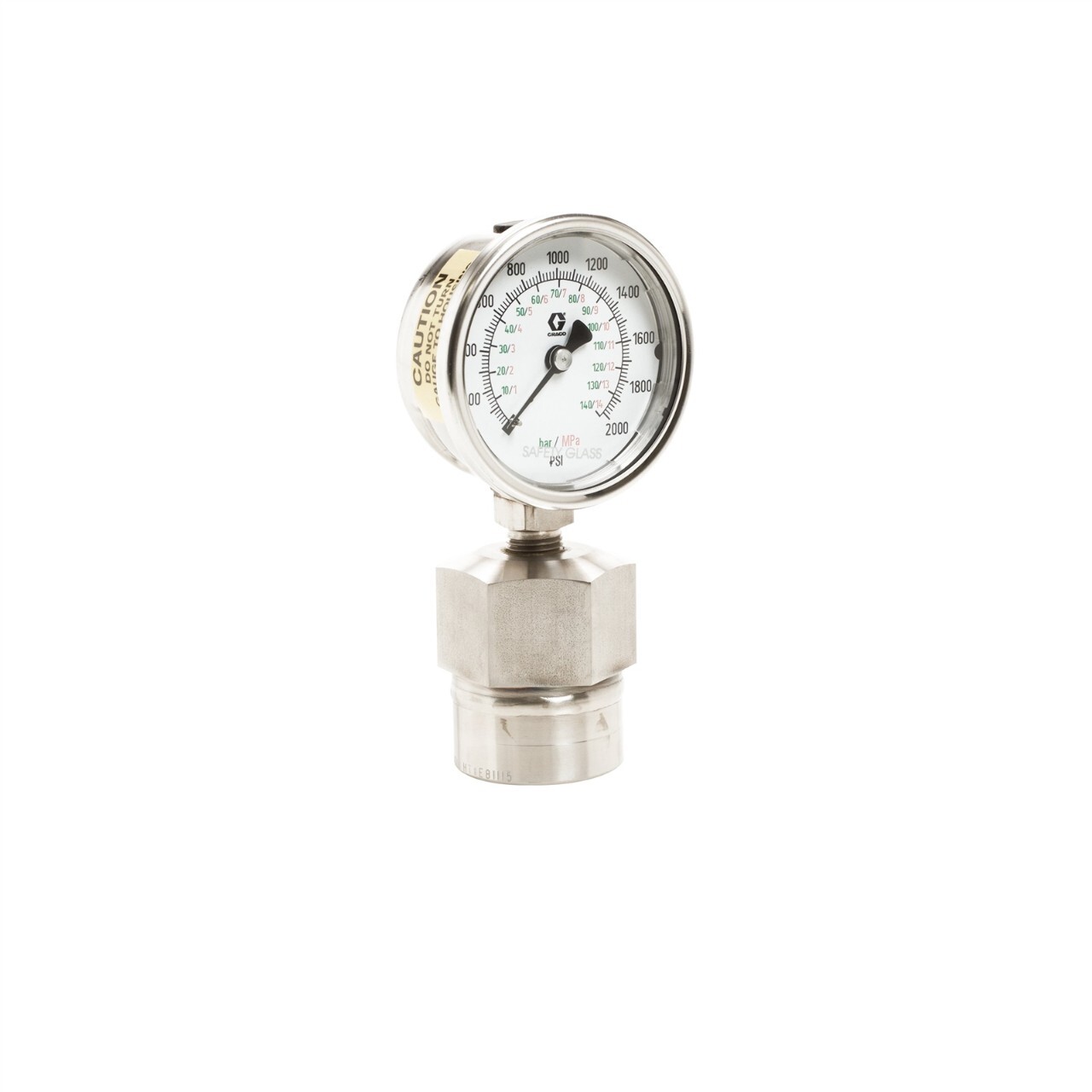 Stainless Steel Fluid Gauges With Dampeners, 02000 PSI 1/4" NPT (F