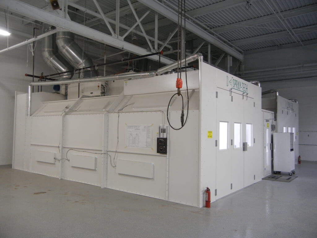Power Semi Downdraft Paint Booth (Single Wall) Spray Tech