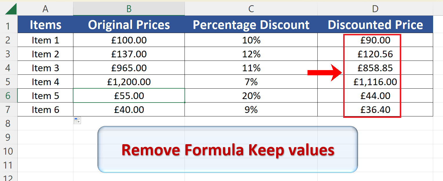 How To Remove Formulas And Keep Values In Excel SpreadCheaters