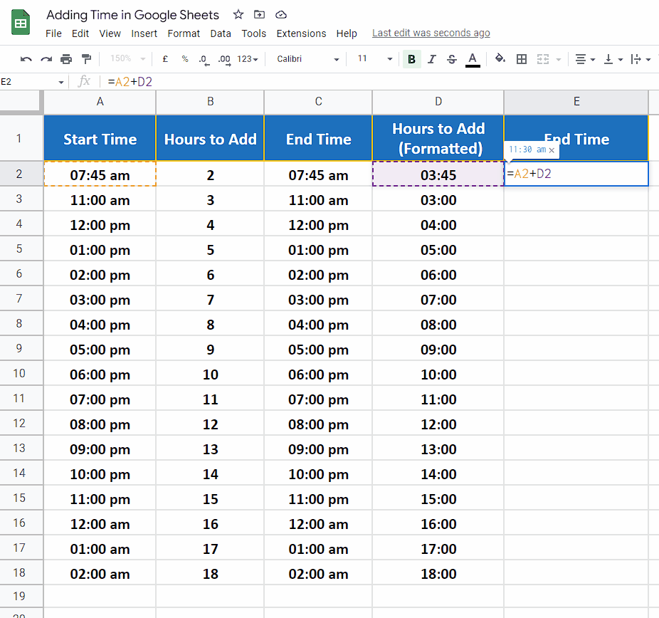 How To Add Time In Google Sheets SpreadCheaters