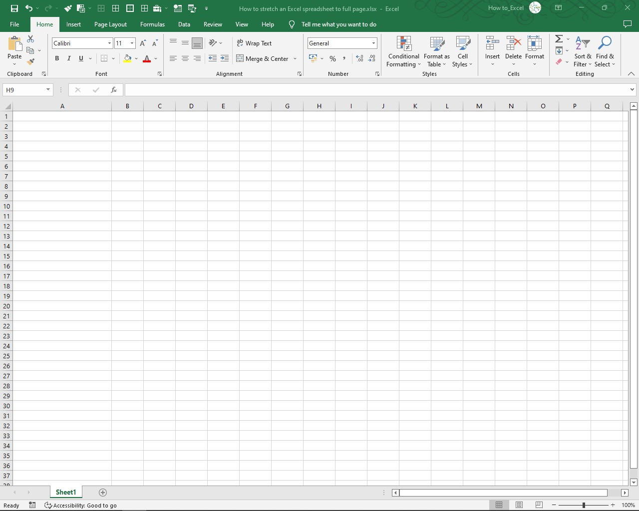 How To Stretch Excel Spreadsheet To Full Page SpreadCheaters