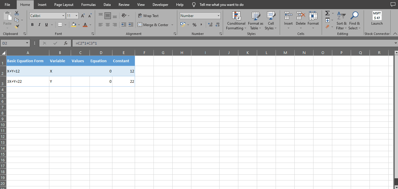 How To Find Intersection Of Two Lines In Excel SpreadCheaters