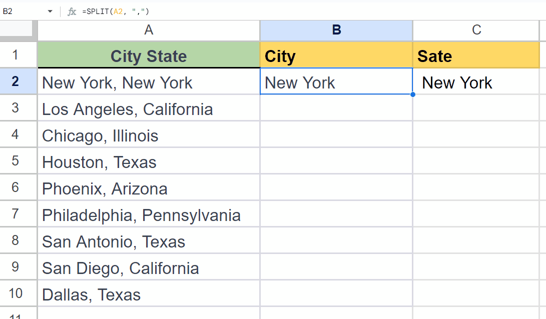 How Do You Split Cells In Google Sheets? SpreadCheaters