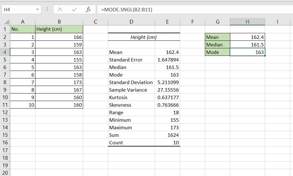 How To Calculate Mean Median And Mode In Excel SpreadCheaters