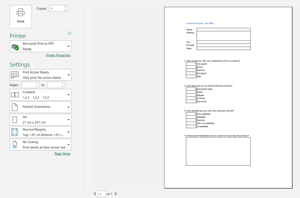 How To Create A Printable Form In Excel SpreadCheaters
