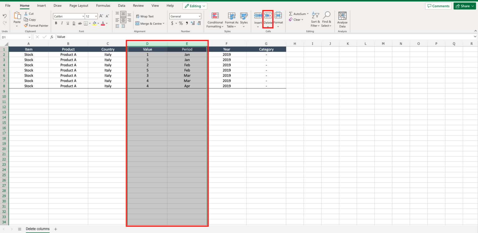 How To Delete Multiple Columns In Excel SpreadCheaters