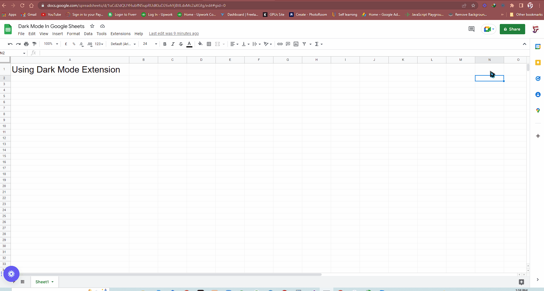 How To Enable Dark Mode In Google Sheets On Desktop SpreadCheaters