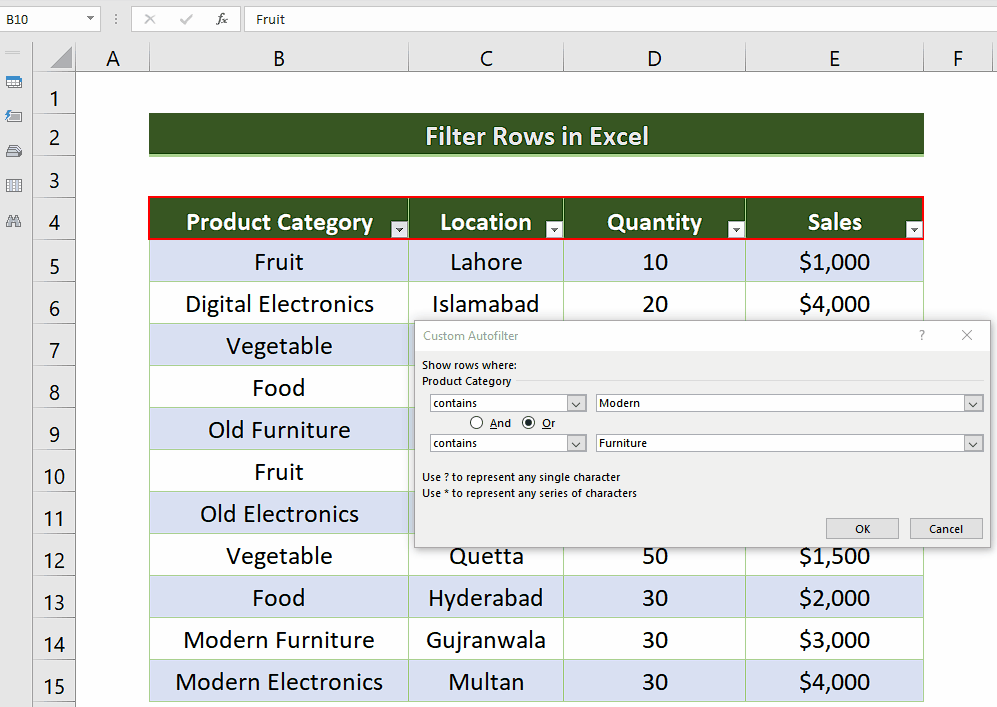 How To Filter Rows In Excel SpreadCheaters