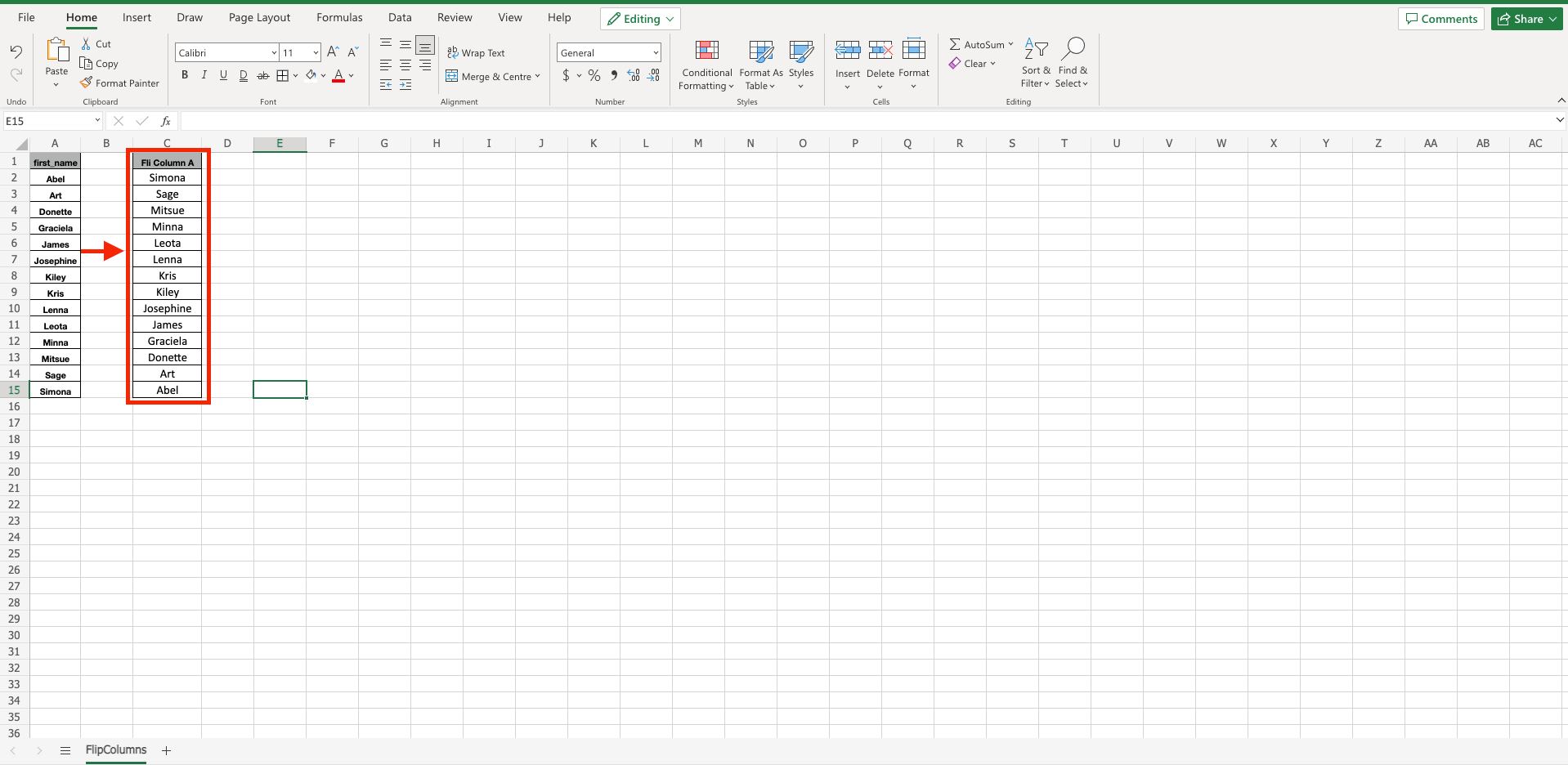 How To Flip Columns In Excel SpreadCheaters