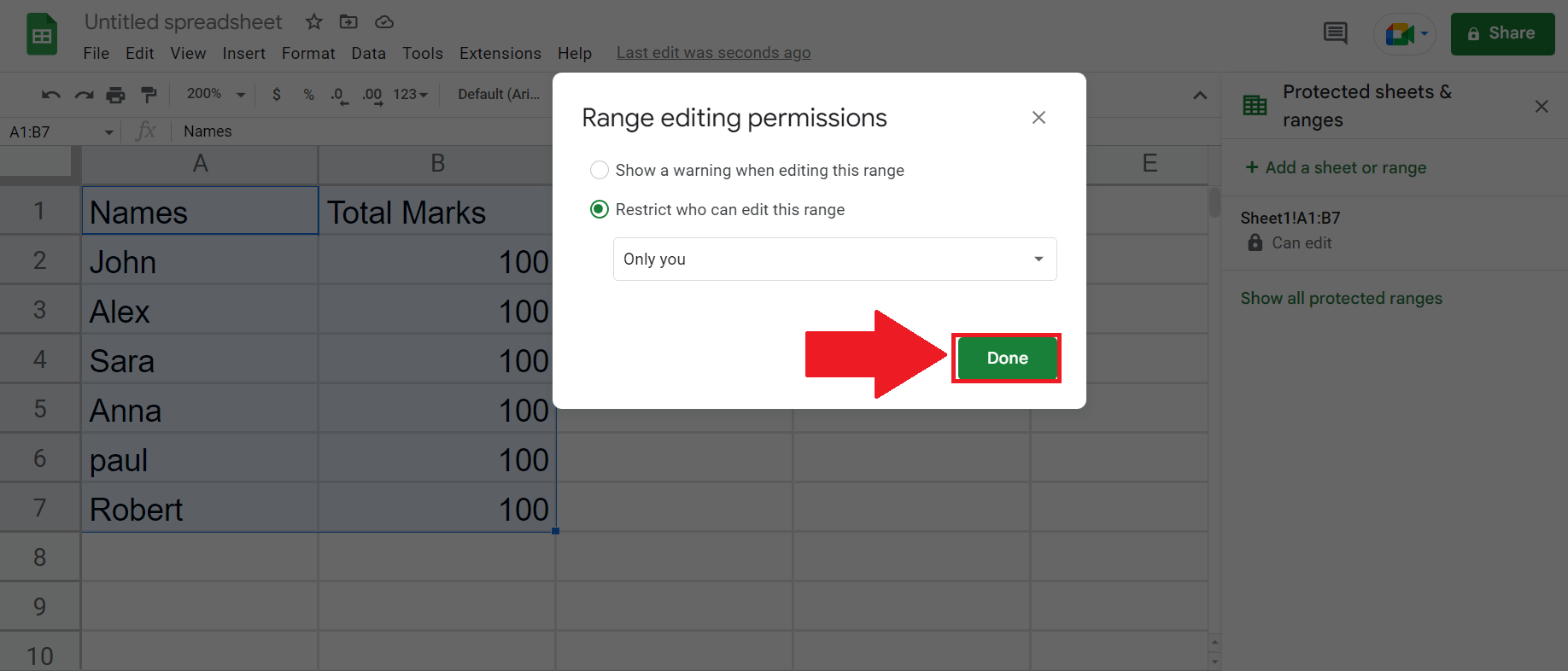 How To Lock Cells In Google Sheets SpreadCheaters