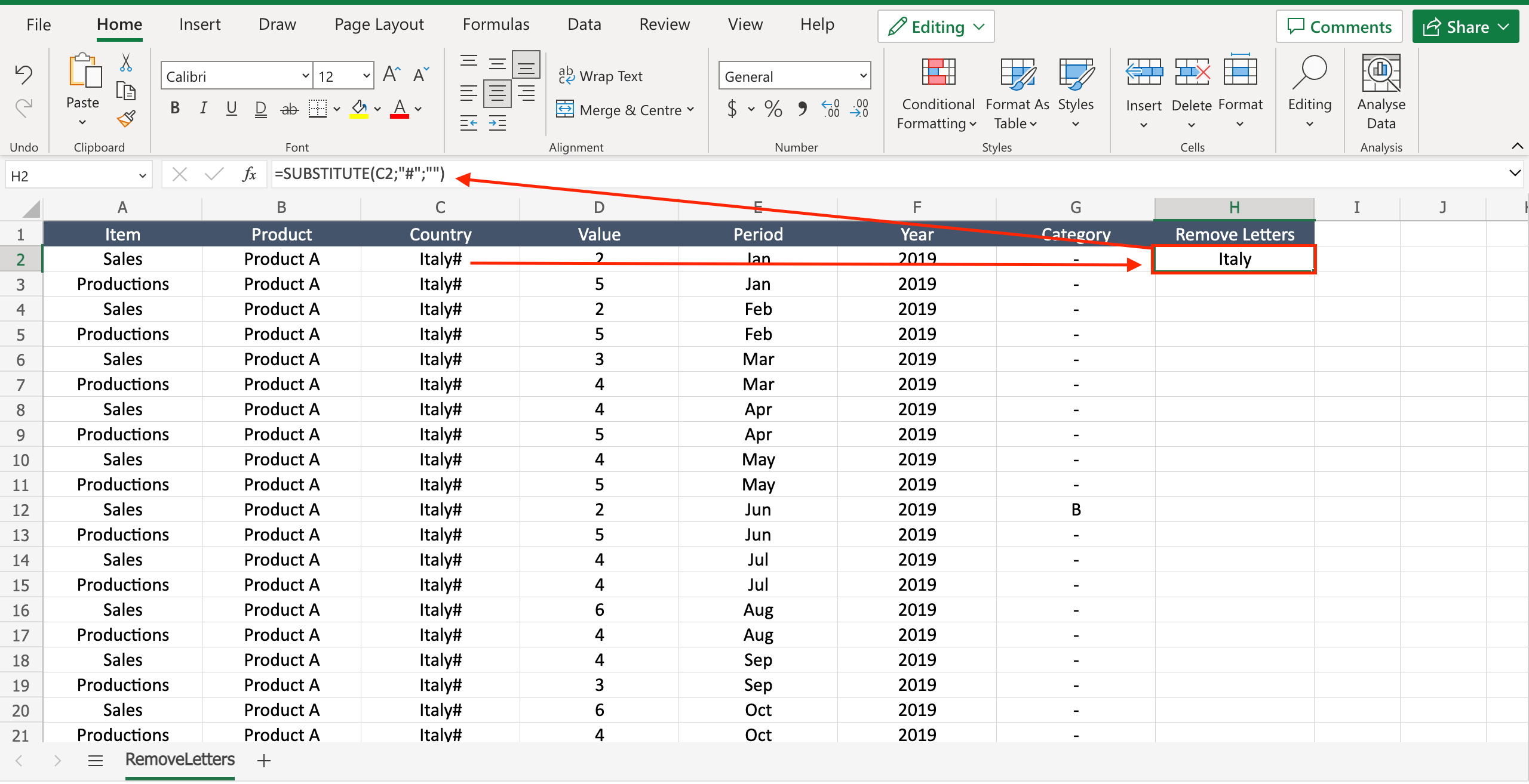 How to remove letters from a cell in excel SpreadCheaters