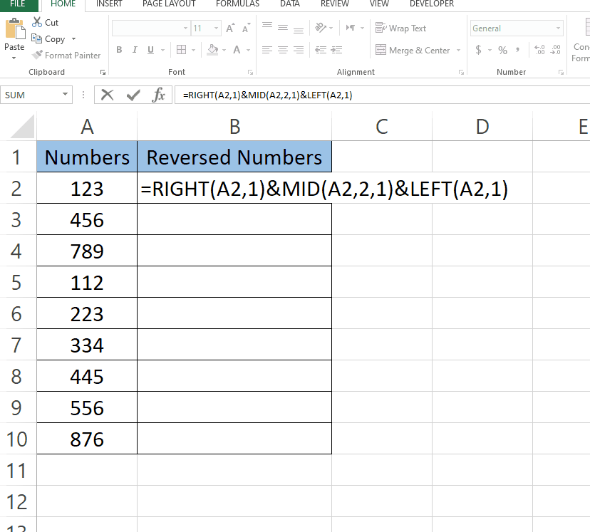 How To Reverse Numbers In Excel SpreadCheaters