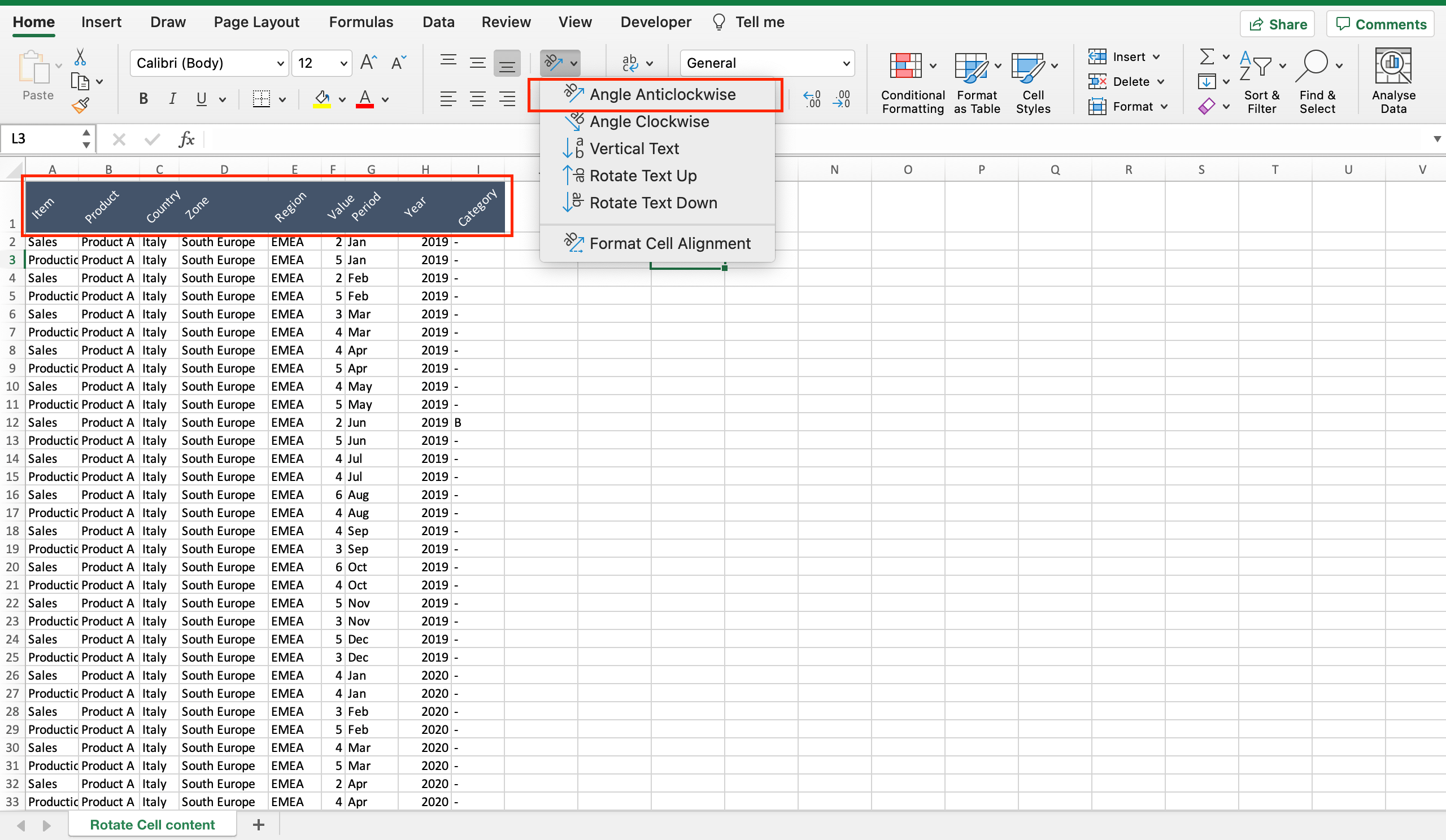 How To Rotate Cell Contents In Excel SpreadCheaters
