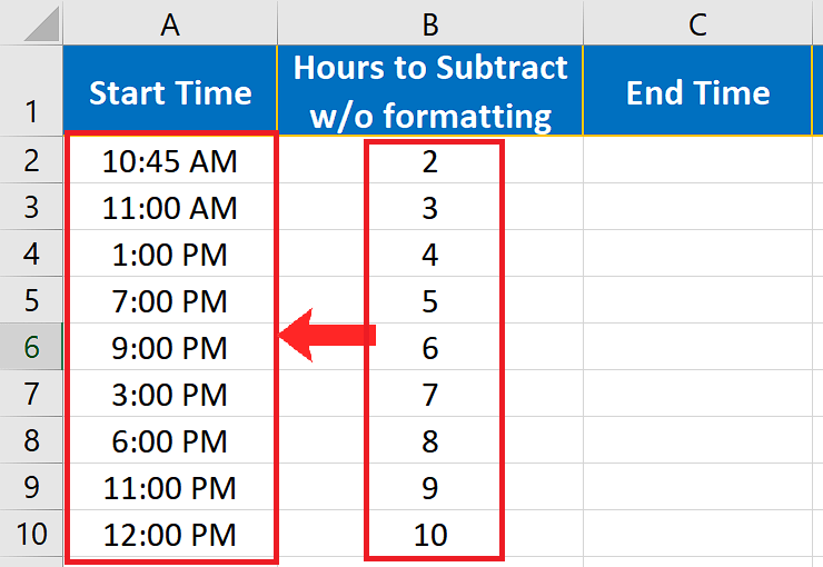 How To Subtract Time In Excel SpreadCheaters