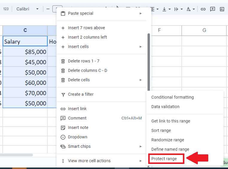 How To Protect Columns In Google Sheets SpreadCheaters