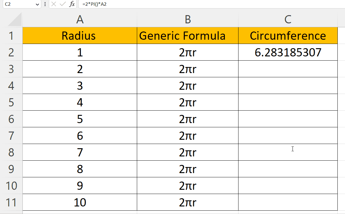 How To Input Pi In Microsoft Excel SpreadCheaters