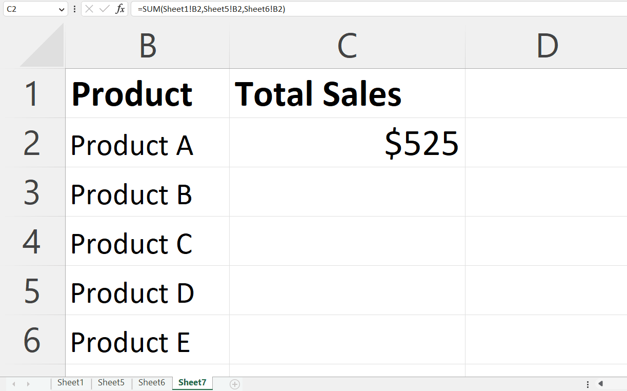 How To Add Cells From Different Sheets In Microsoft Excel SpreadCheaters