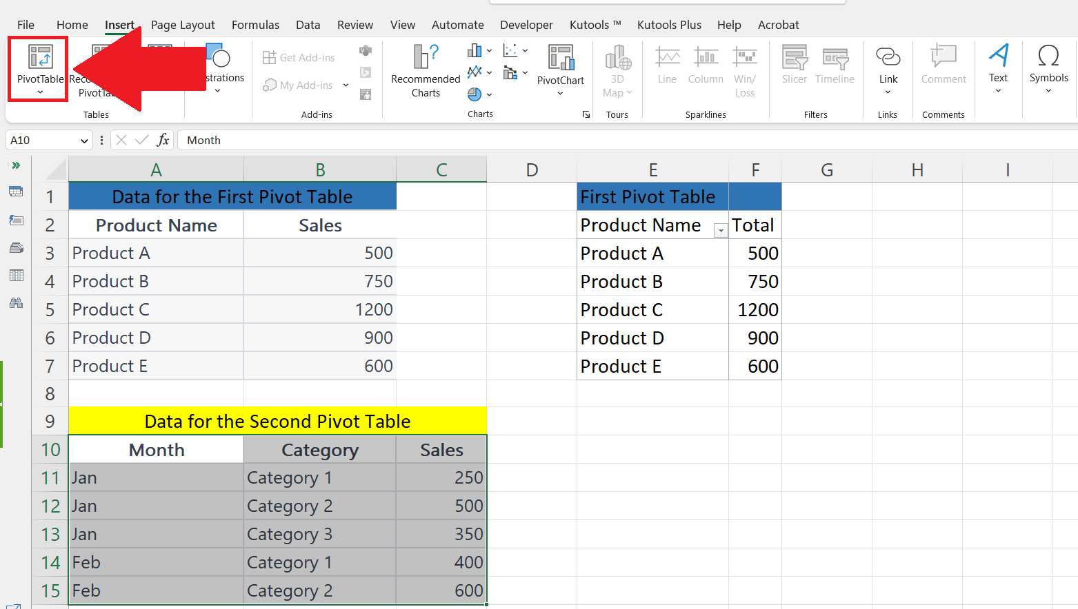 How To Add Multiple Pivot Tables To One Sheet In Microsoft Excel SpreadCheaters